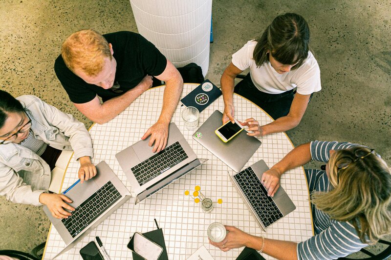 Team meeting discussing local SEO strategies at one of the best marketing agencies to work for